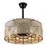 flush mount caged ceiling fan with light​